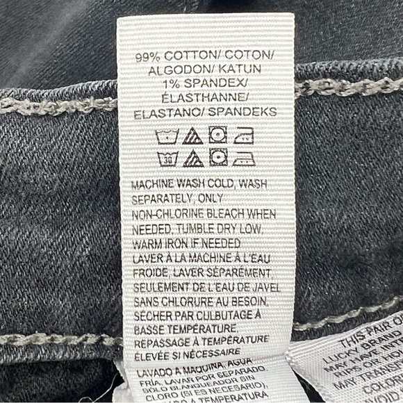 Lucky Brand Gray Charlie Denim Legging Jean Size 24 Women's - Picture 7 of 8